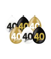 40 Jaar Ballonnen 6st